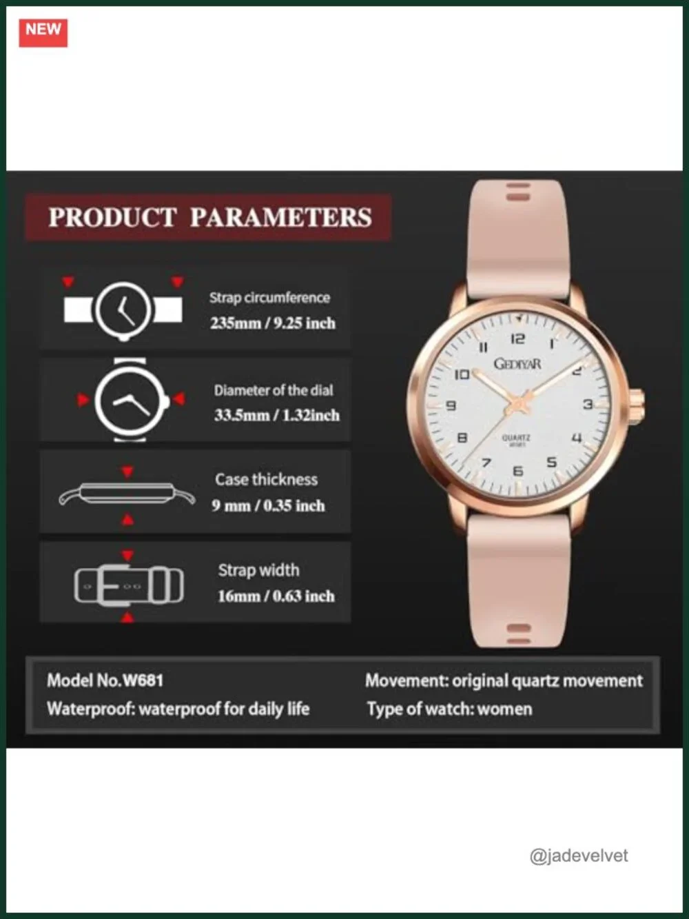 Quartz Wrist Watch Waterproof Analog Easy Read Silicone Band Sport